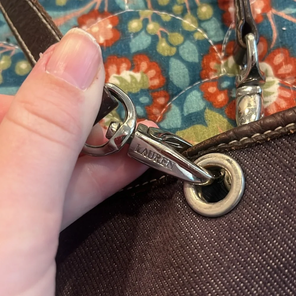 Lauren Ralph Lauren Denim Tote Bag